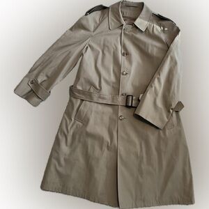 Vintage BOTANY 500 Classic Tan/Beige Trench Coat for Men 44R or M